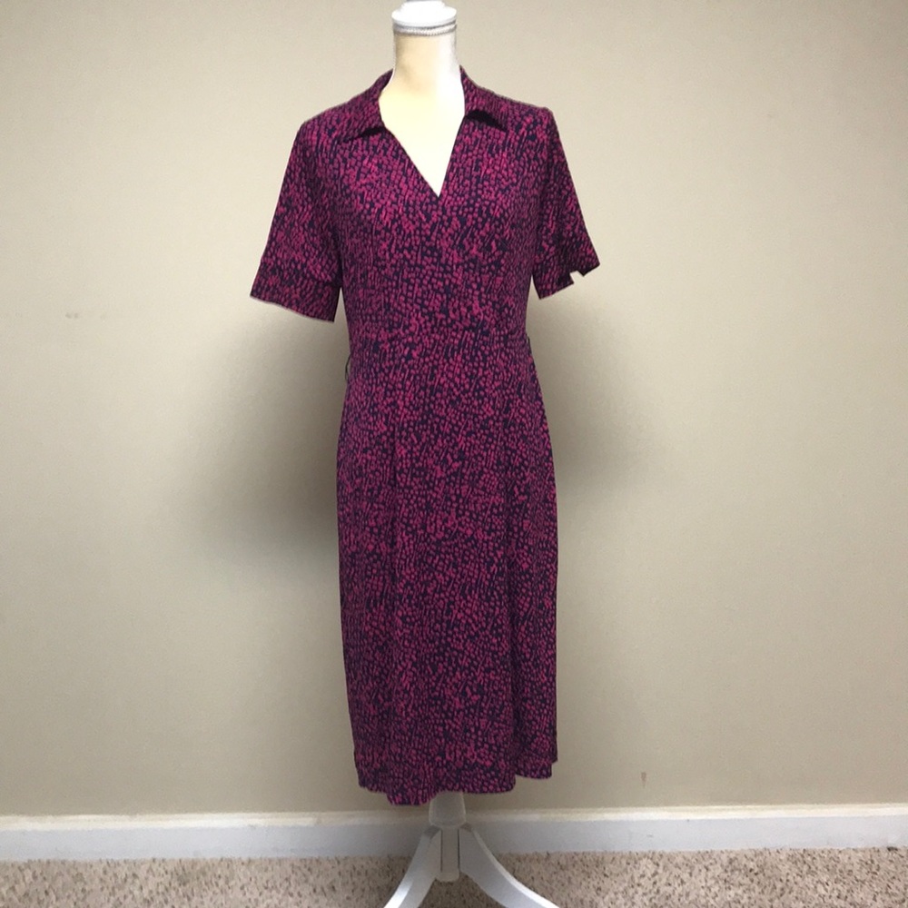 Medium George Pink/Navy Dress